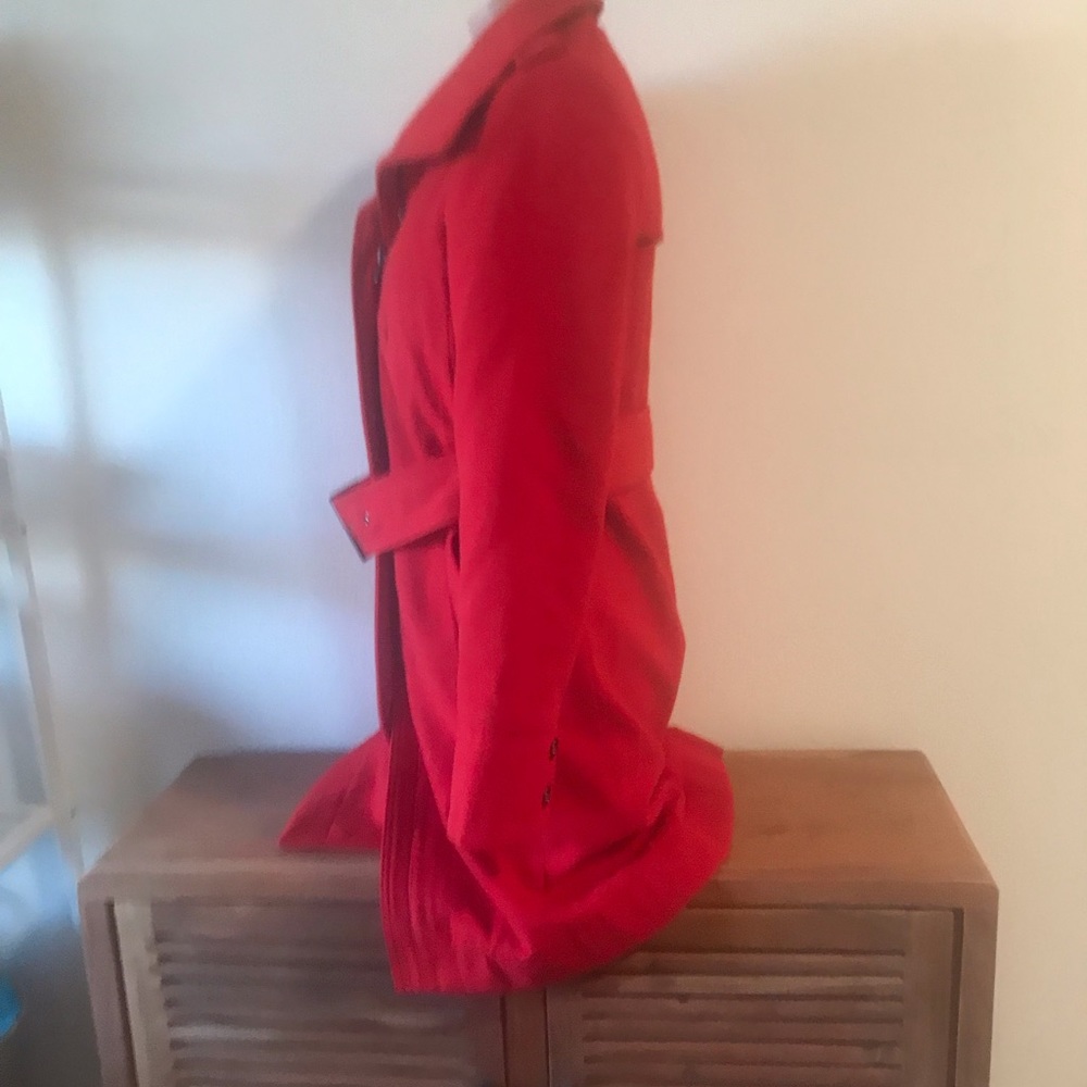 Worthington Red Trenchcoat size smalll - Picture 6 of 14
